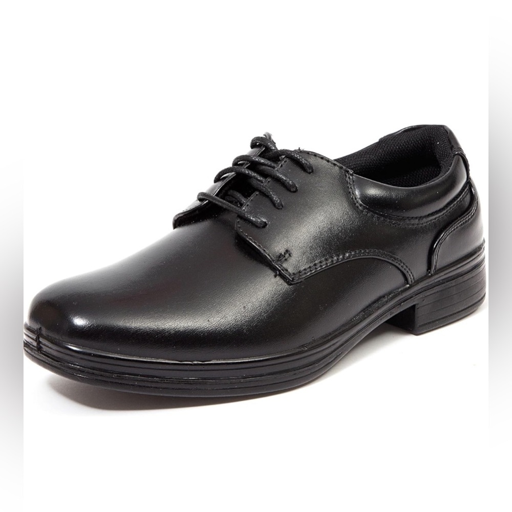 Black Deer Stag Toddler Lace Up Dress Shoes